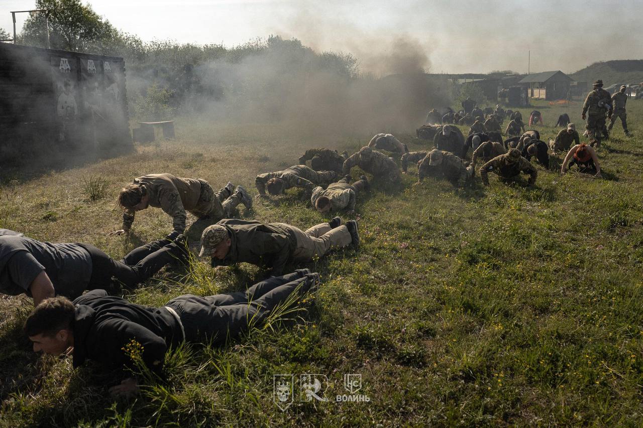 Military training: Lyubart brigade, Azov unit, Volyn Center