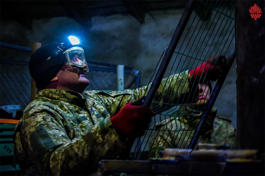Ukrainian repair teams support the 14th Brigade on the front line