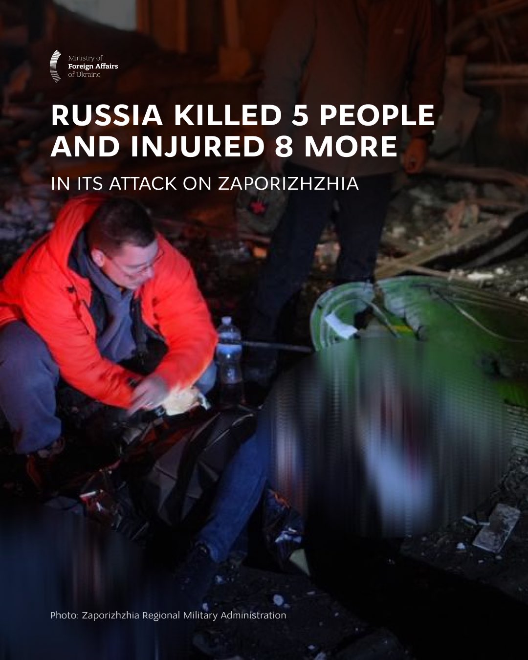 Russian strikes in Zaporizhzhia: hundreds of attacks, FAB bomb hits residential area