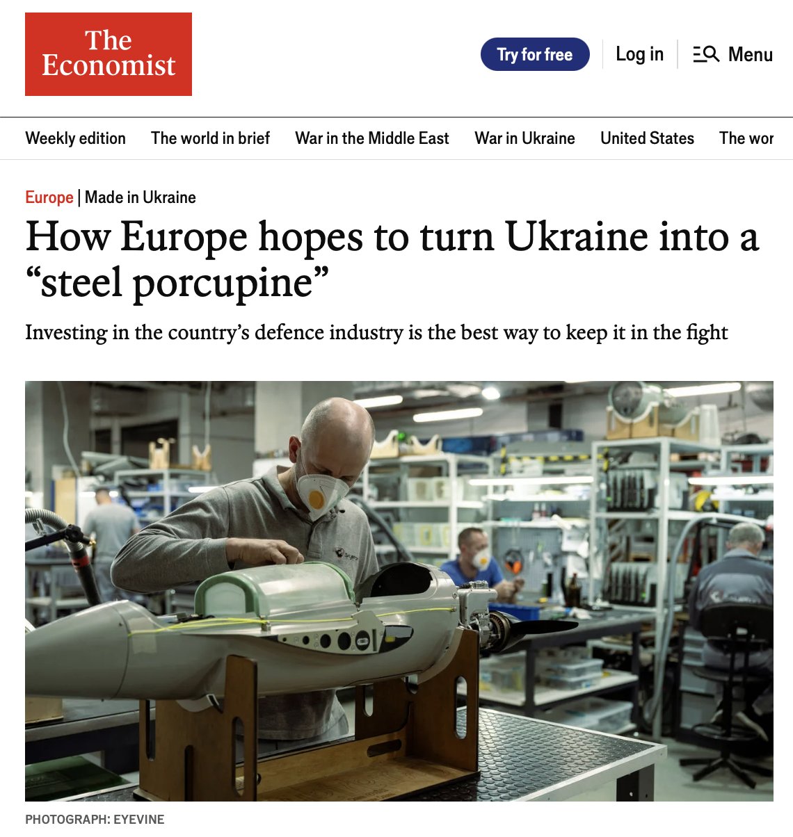 Europe quietly turns Ukraine into $15bn steel war machine