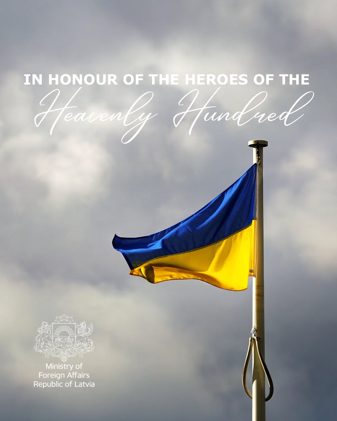 Ukraine thanks Latvia for honoring Heavenly Hundred heroes and support