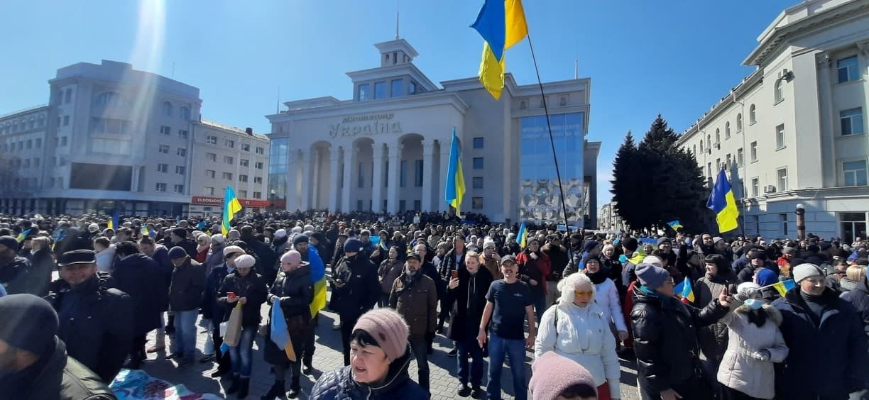 Peaceful rally in temporarily occupied Kherson