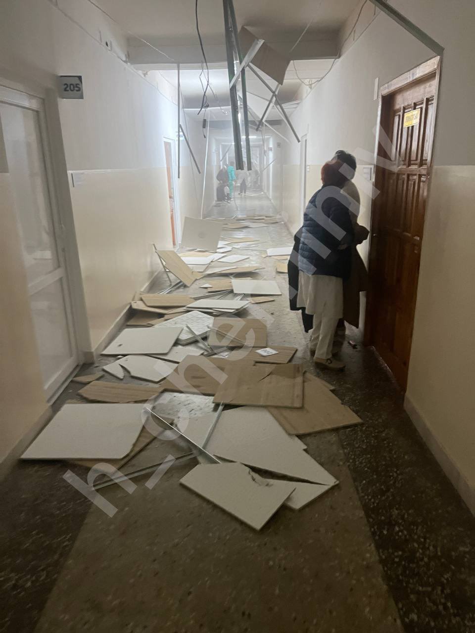 Chernihiv hospital after Russian terror attack