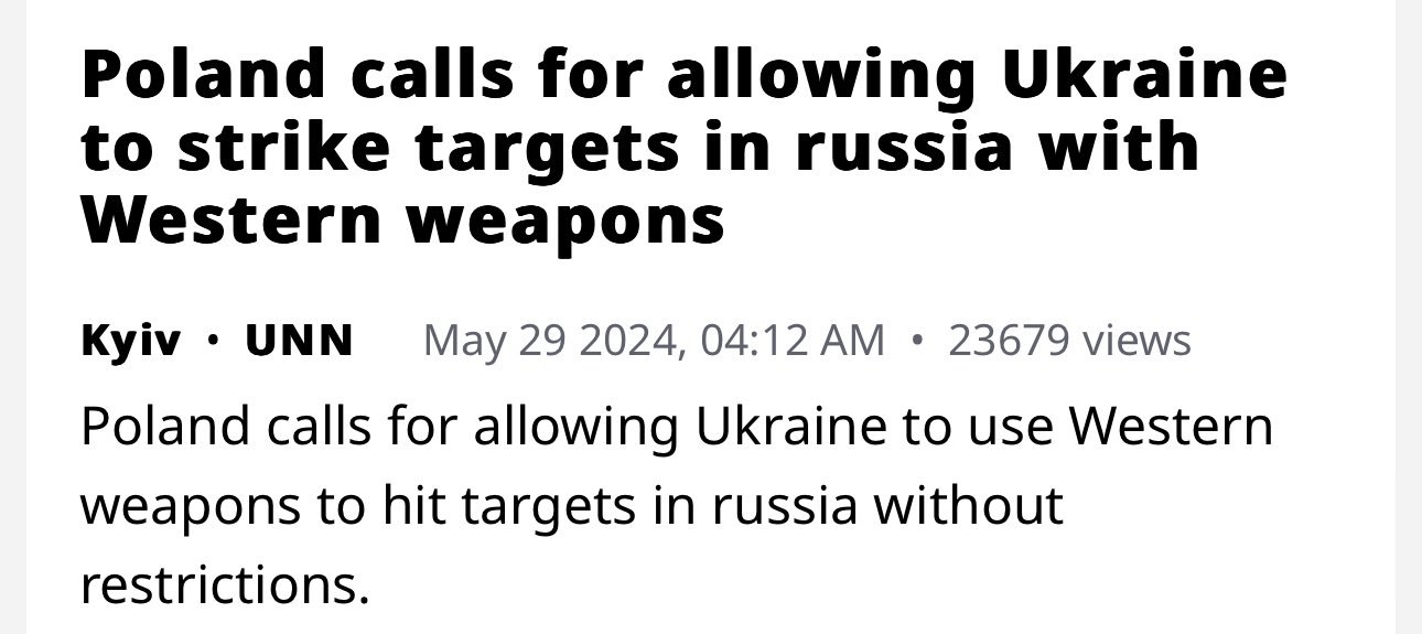 Poland supports Ukraine striking Russia with Western weapons