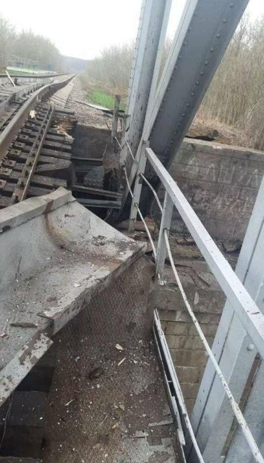 Subsidence of railway branch near Belgorod