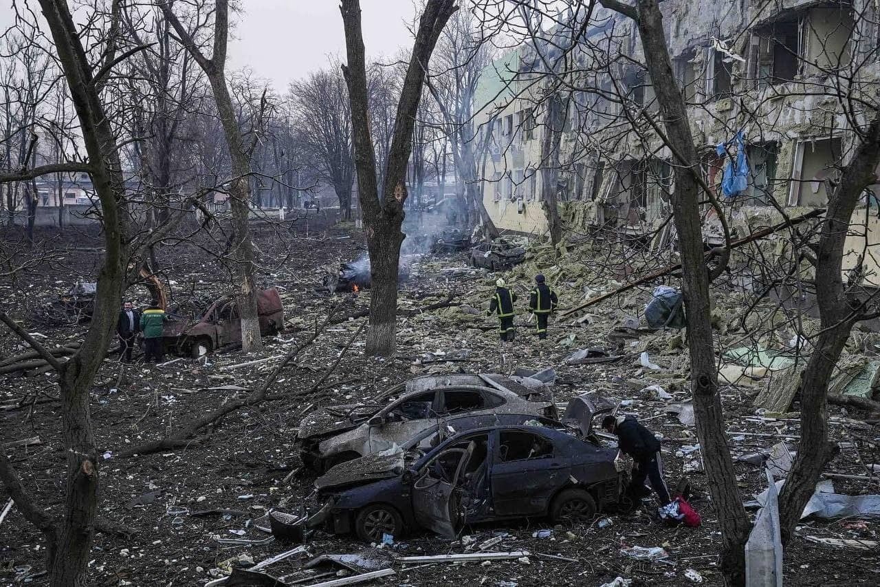 Mariupol maternity hospital bombed by Putin’s missiles, calls for ICJ and ECHR