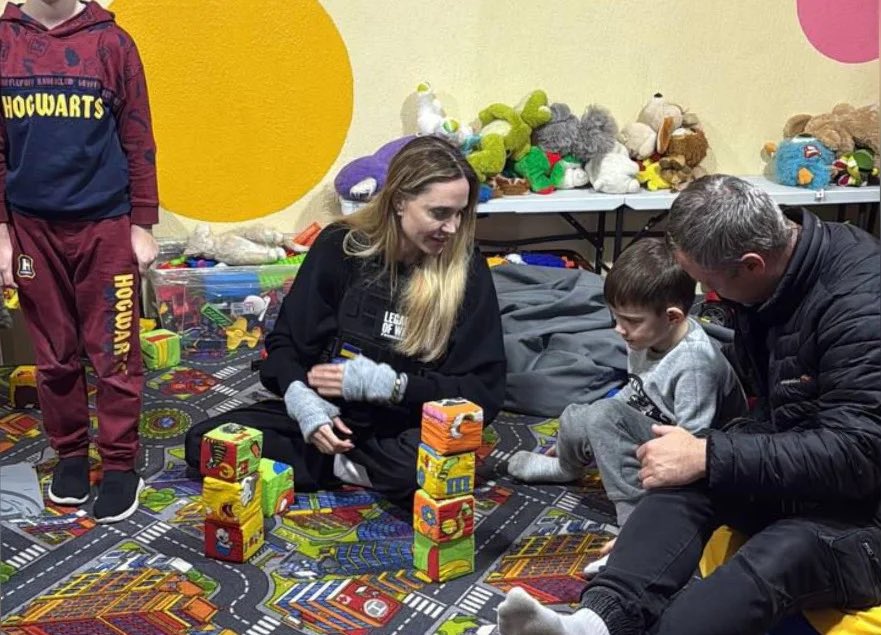 Angelina Jolie returns to Ukraine, visits children in Kherson