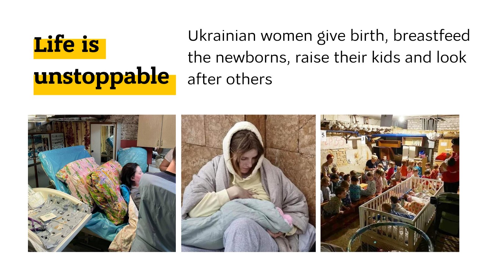 Woman gives birth in Mykolaiv bomb shelter during war