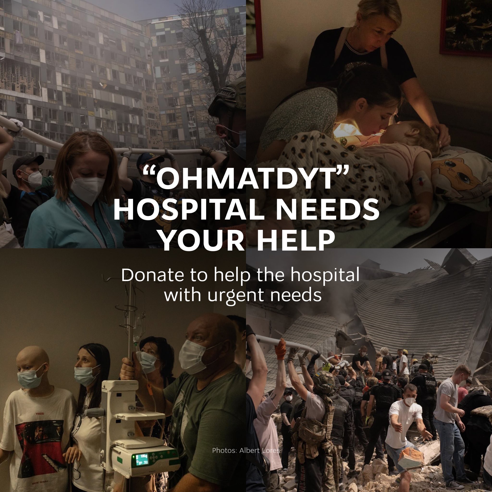 Russia attacks children’s hospital in Kyiv, asks for donations