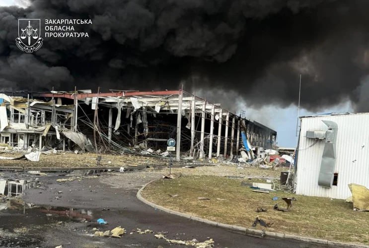 Russian missile hits US plant in Zakarpattia, 15 dead