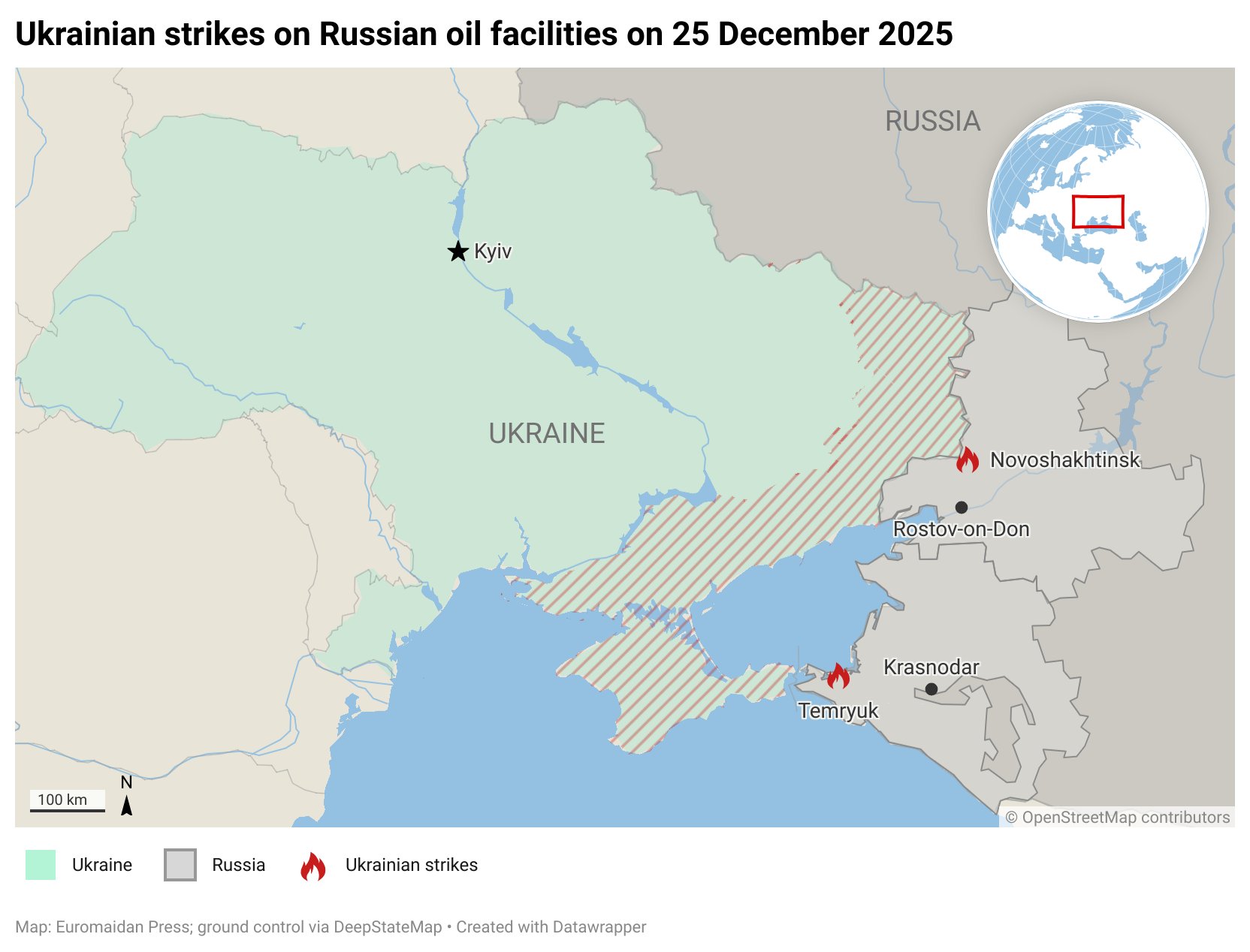 Fire at Novoshakhtinsk refinery continues; Temryuk oil depot fire confirmed