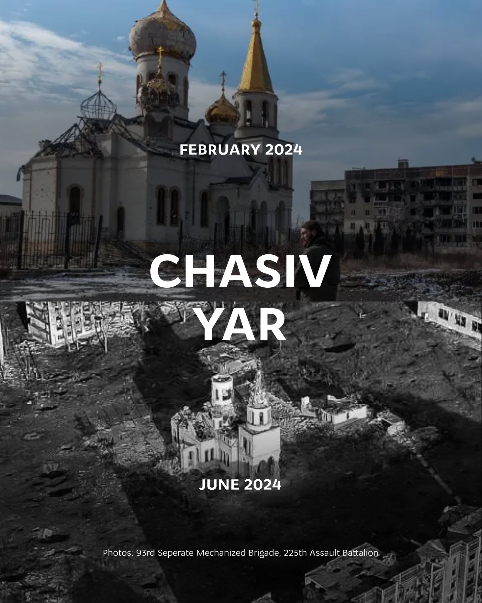 Russia destroying Chasiv Yar remnants
