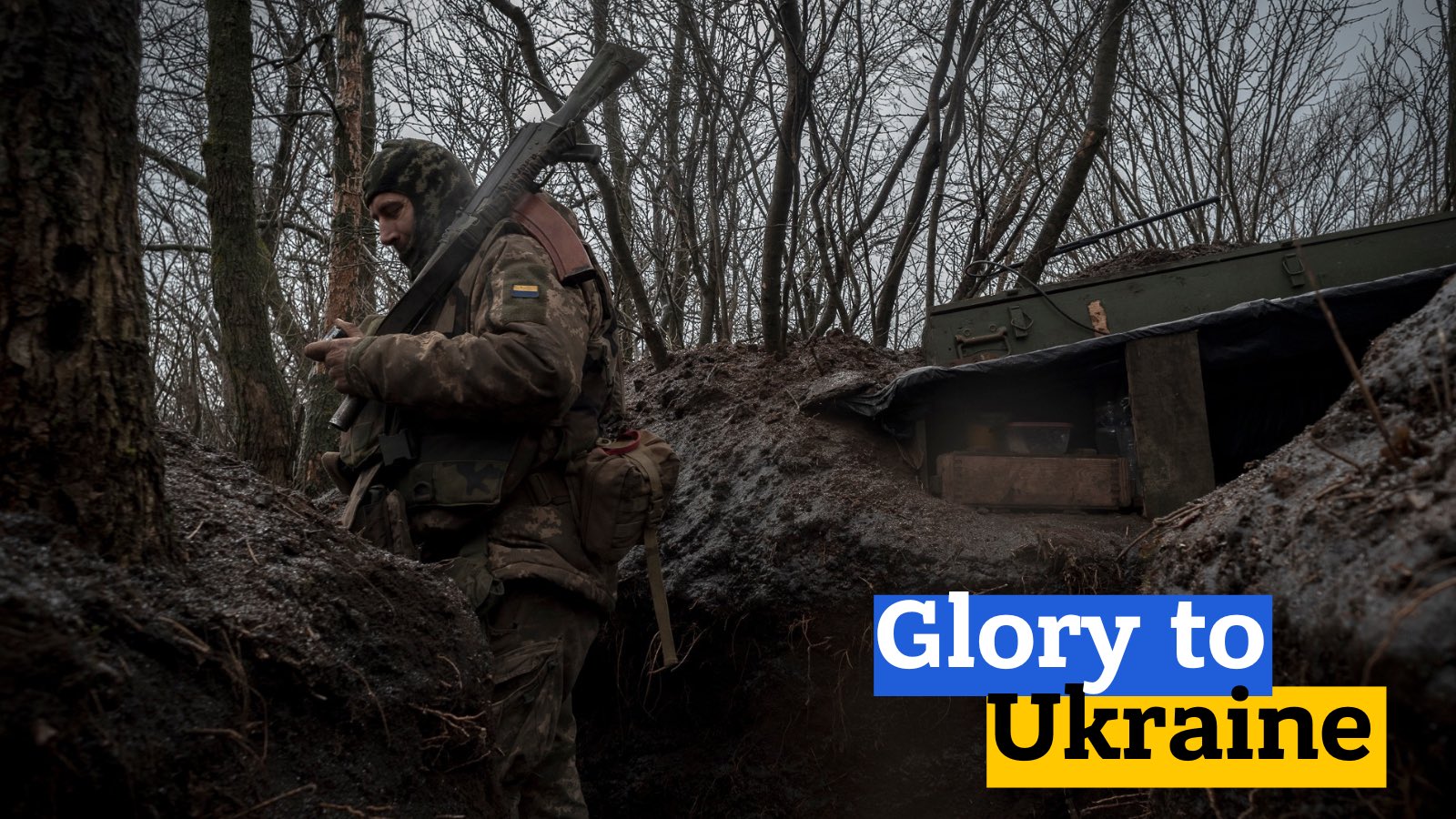 Post containing #GloryToUkraine and #GloryToTheHeroes