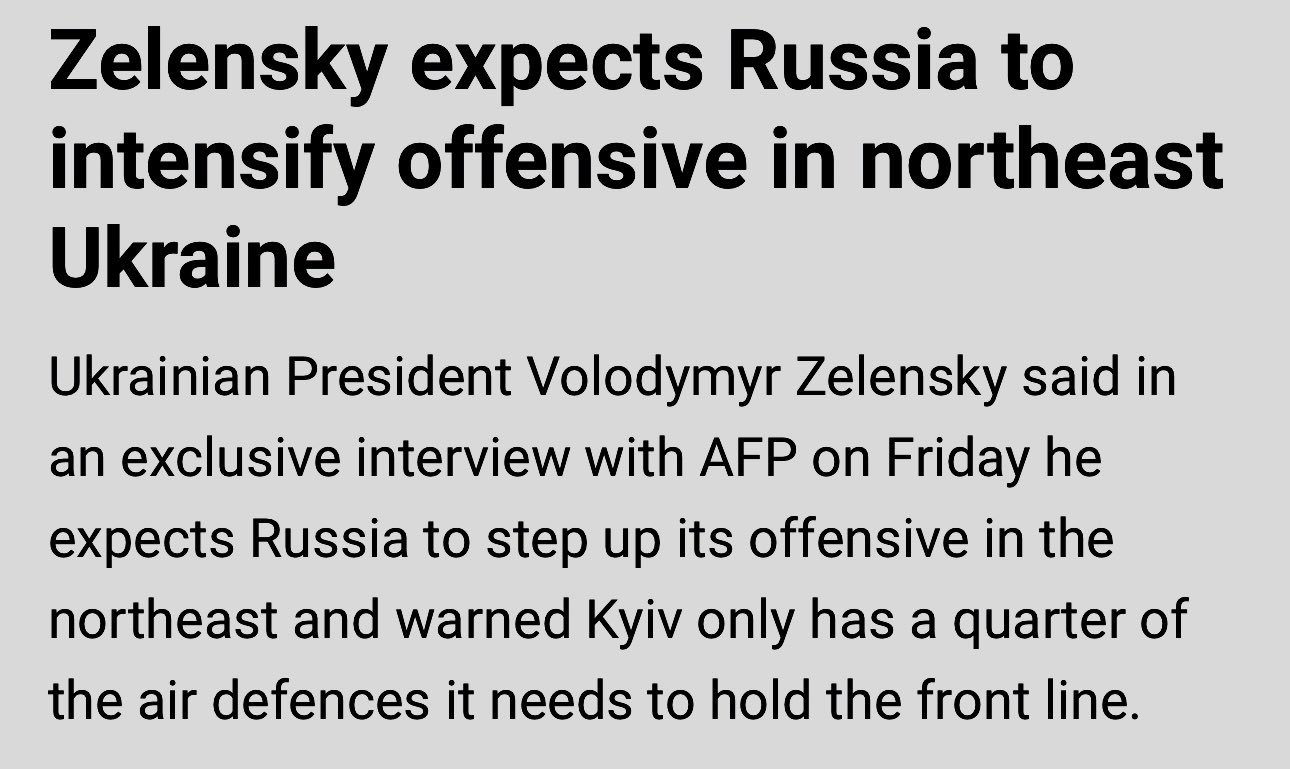 Zelensky: West fears Russia losing, doesn’t want Ukraine to lose