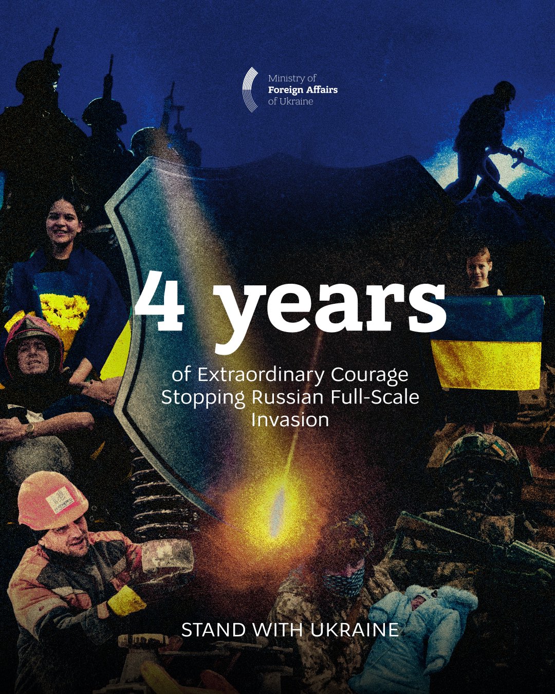 Ukraine’s four-year war anniversary highlights courage and heroism