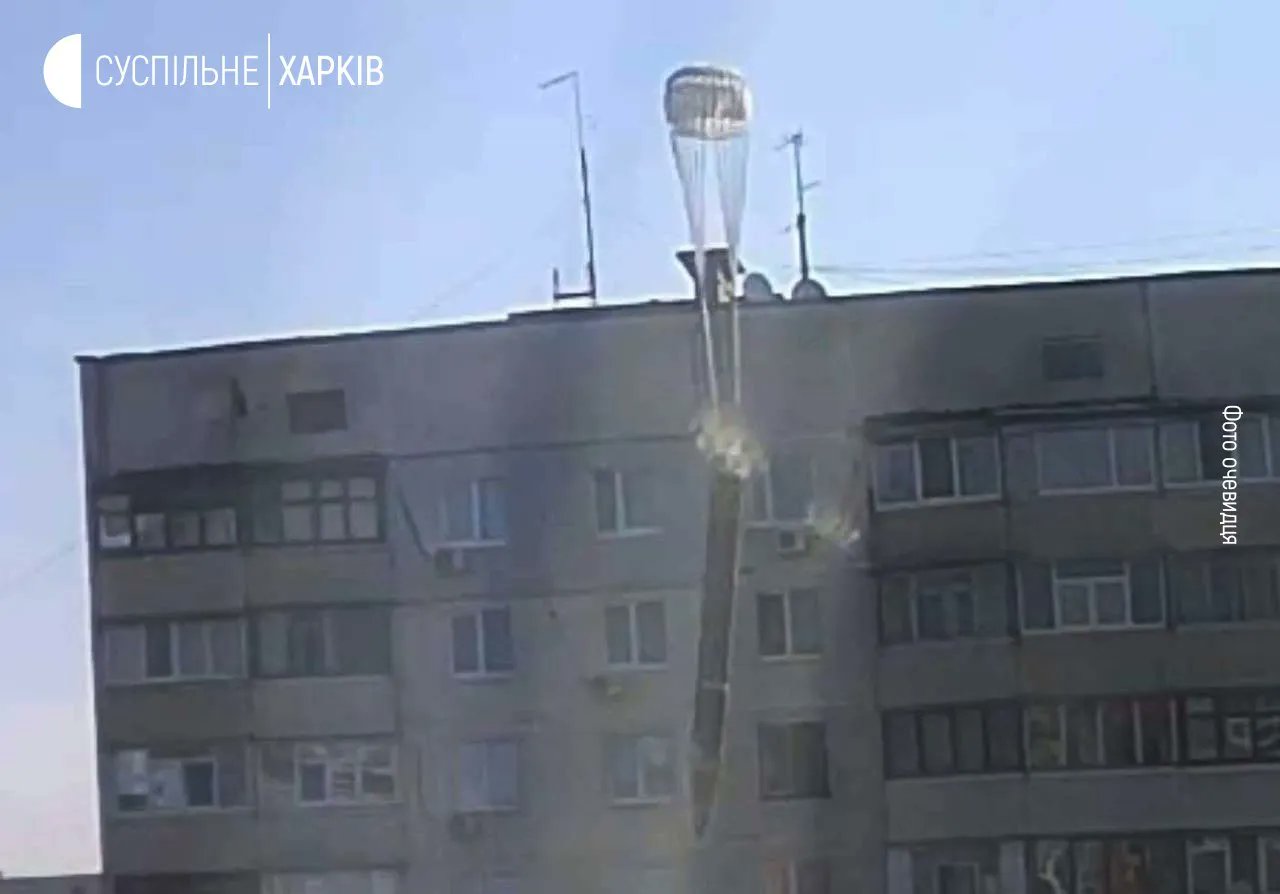 Russian army drops parachute bombs on Kharkiv, mayor calls for shelter