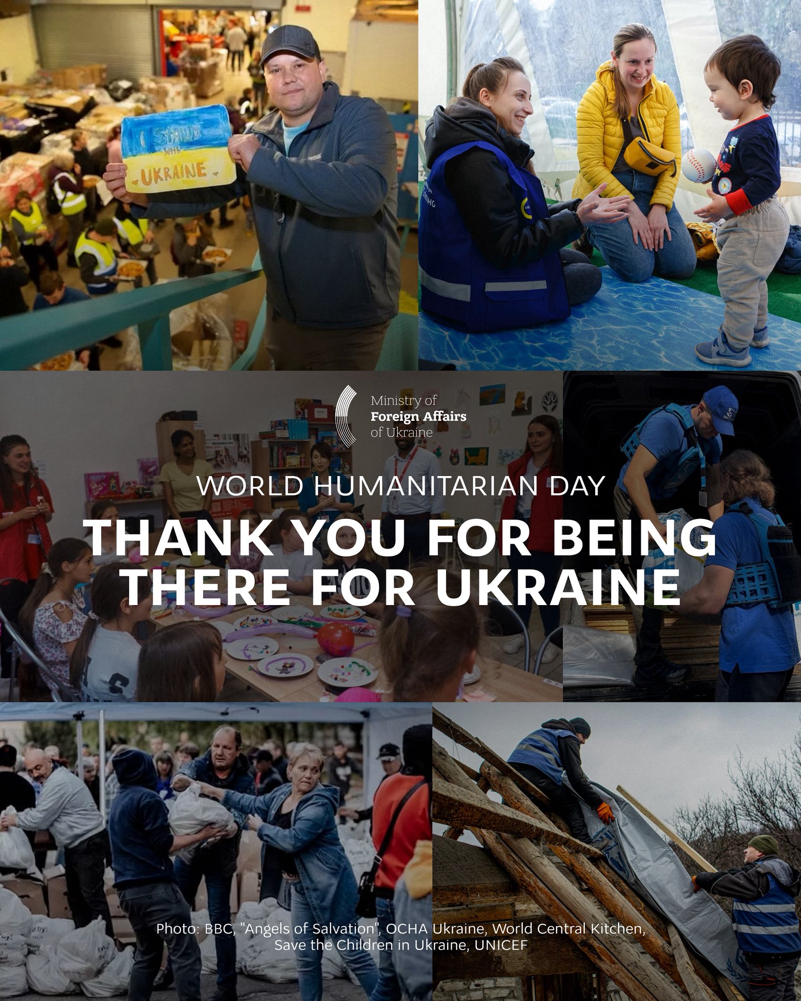Ukraine thanks humanitarian workers on World Humanitarian Day