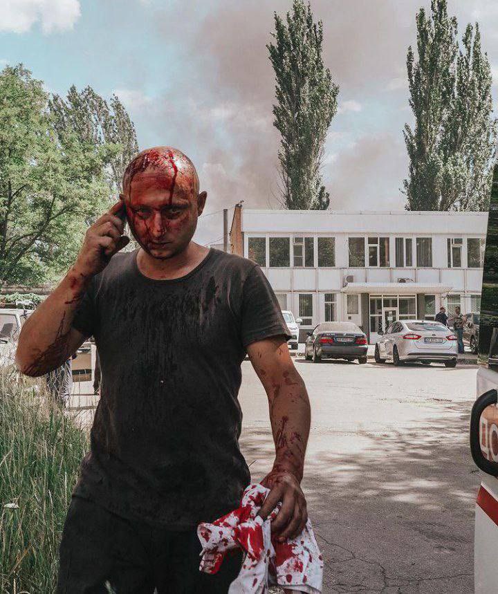 My Zaporizhia yesterday after rocket attack by Russian terrorists