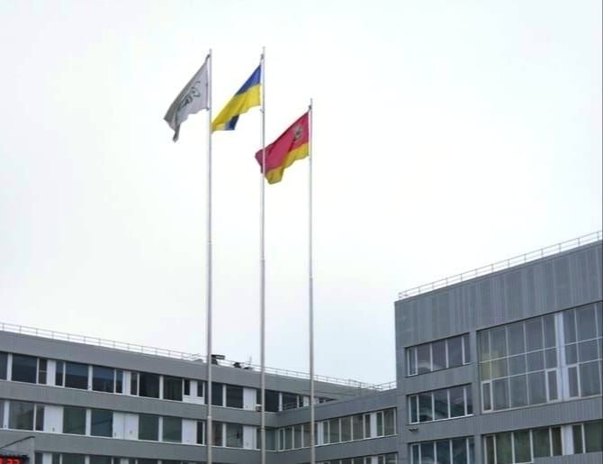 Ukrainian flag raised again at Chornobyl NPP industrial site