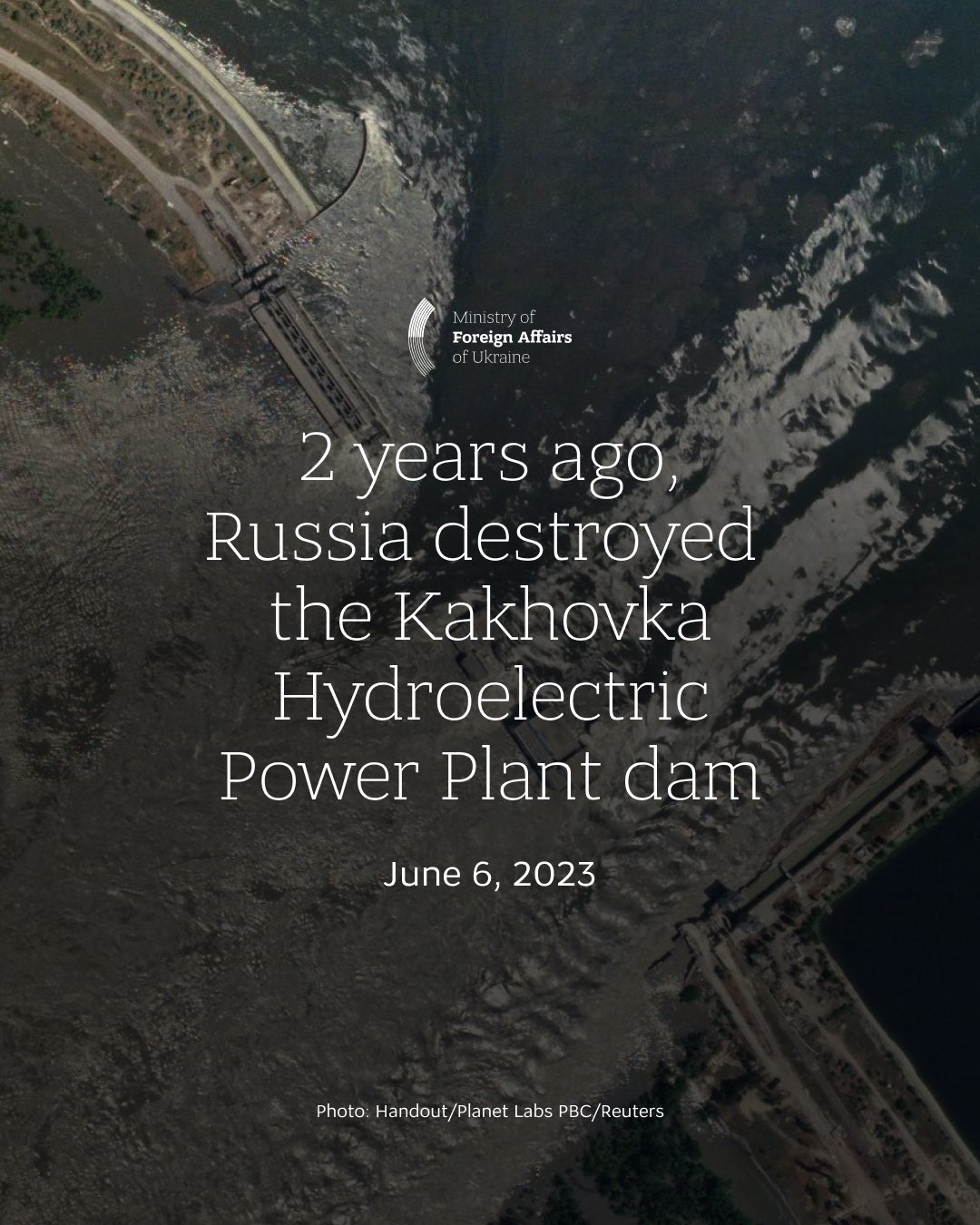 Russia deliberately destroyed Kakhovka dam causing environmental disaster