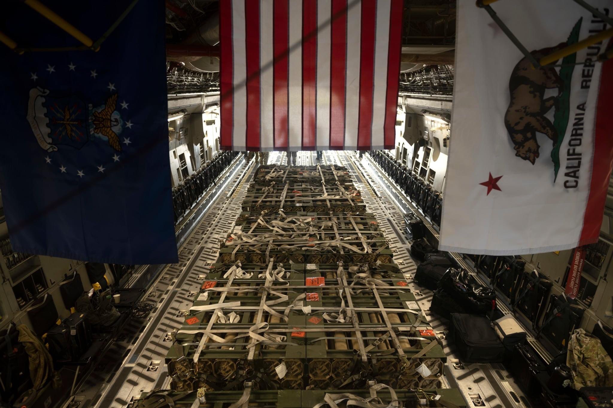 Democracy Defense Air Bridge delivers 155mm rounds to Ukraine.