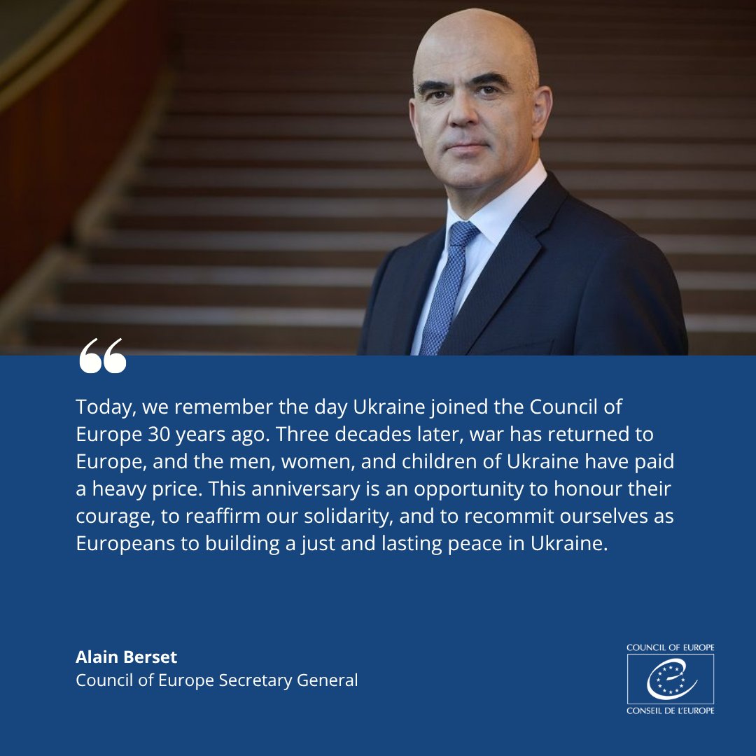 Ukraine thanks Council of Europe and Alain Berset for support