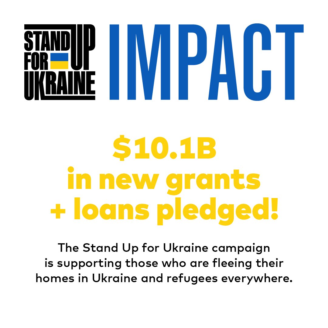 With Stand Up For Ukraine, over $10 billion raised