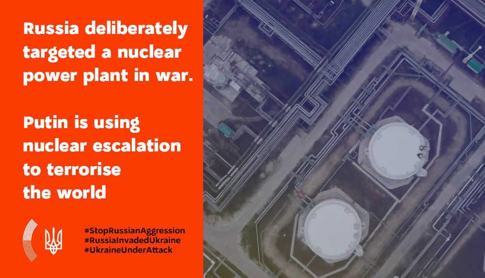 Russia first to target nuclear plant in war, terrorizes world