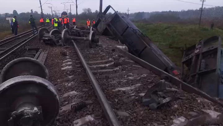 Ukrainian forces derail two trains near St. Petersburg, kill three in Oryol