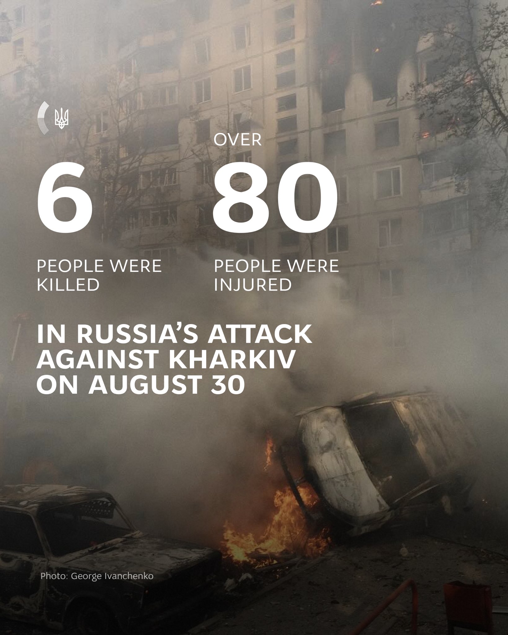 Mourning in Kharkiv after Russian attack kills 6, wounds 80