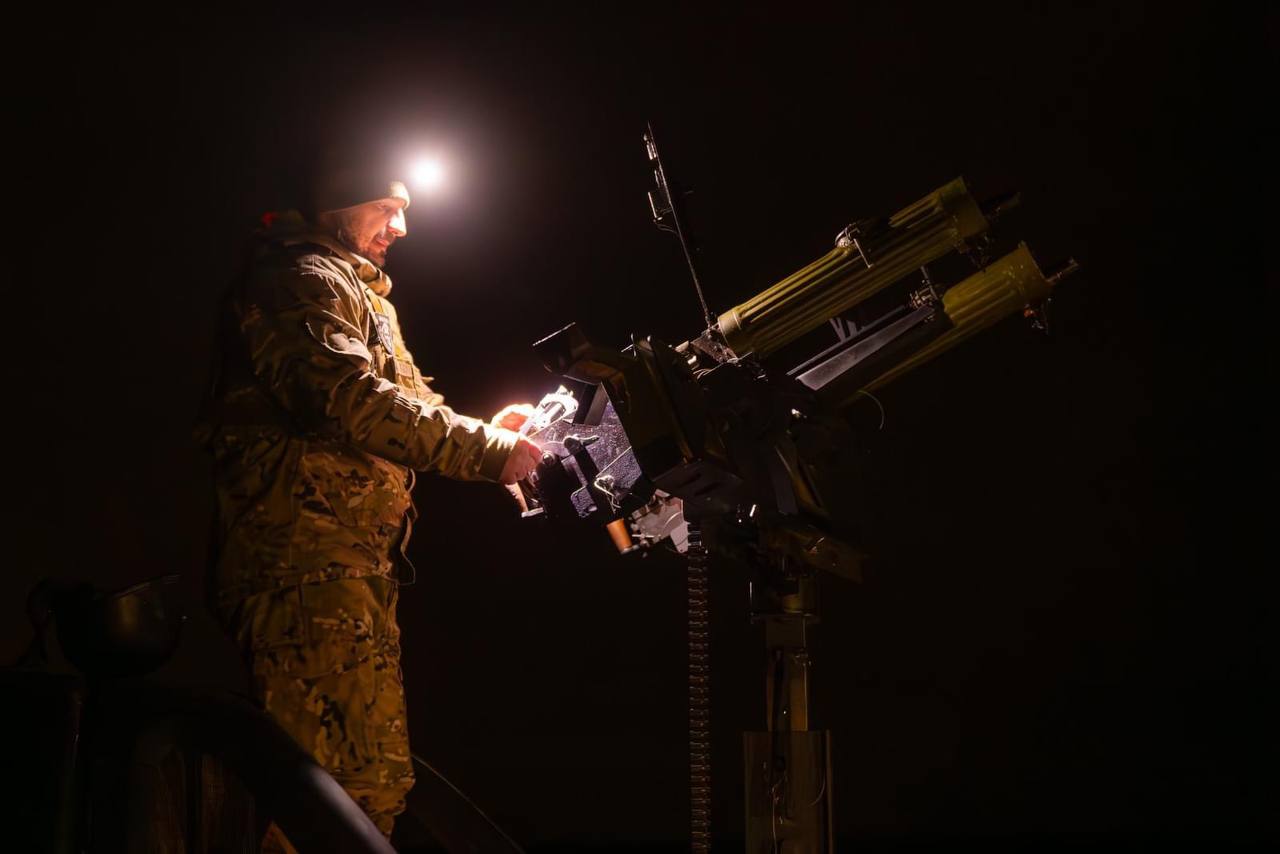 Ukrainian National Guard mobile fire groups defend against drone attacks