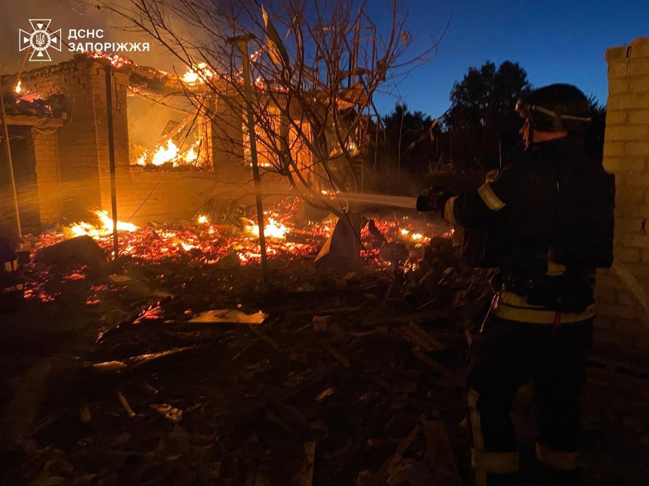 Russian strike in Zaporizhzhia causes blackout for 25,000, kills one, injures 28
