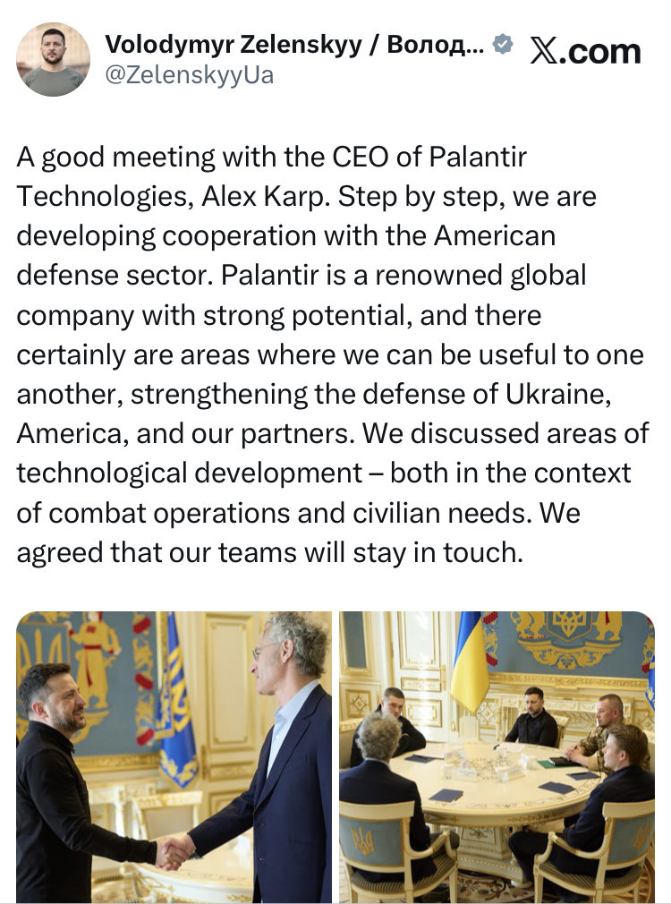 Inquiétude face à Palantir à Kyiv