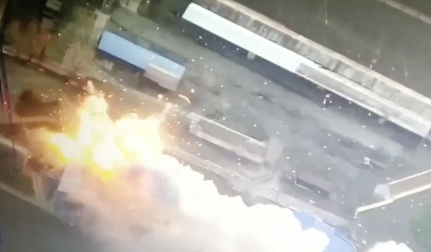 Ukraine destroys Russian ammo depot
