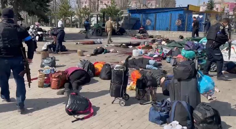 Russian strike on Kramatorsk railway station