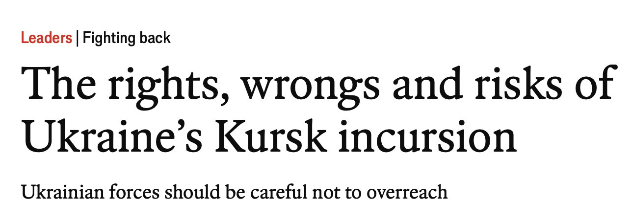 Ukraine’s Kursk offensive: key lessons and implications from The Economist