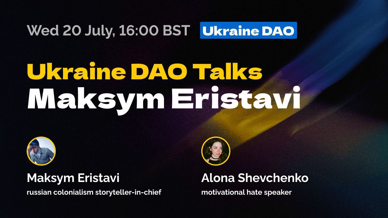 Young, fierce Ukrainians motivate and join Ukraine_DAO