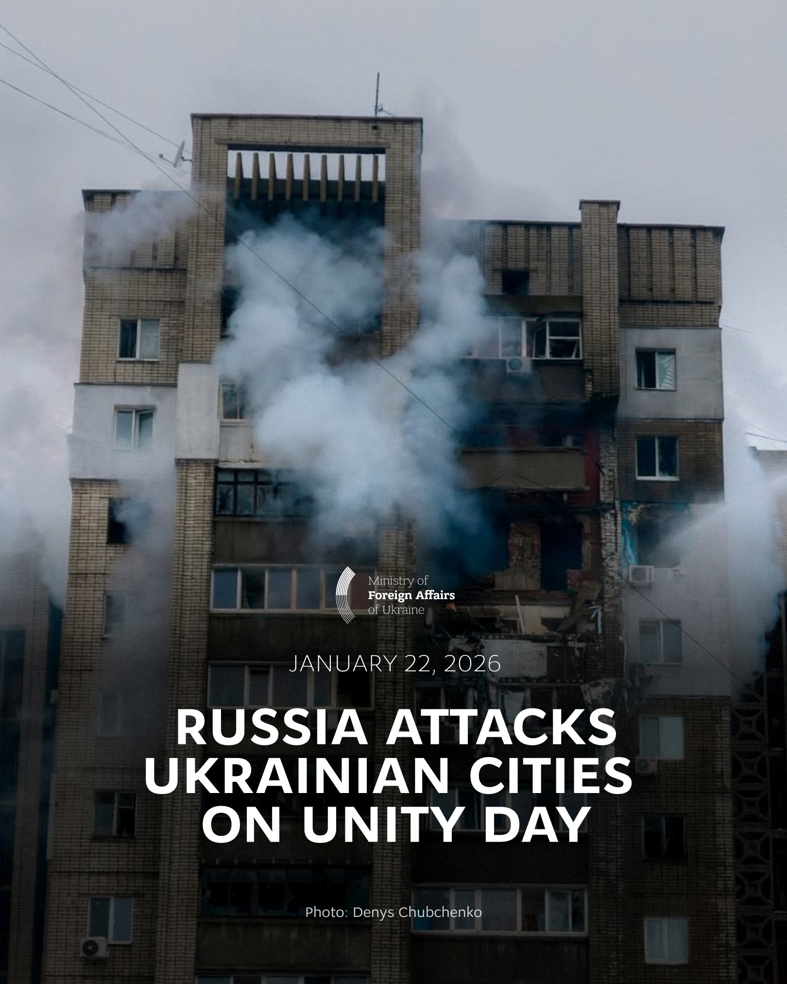 Russian drone strike kills one, injures nine on Ukraine’s Unity Day