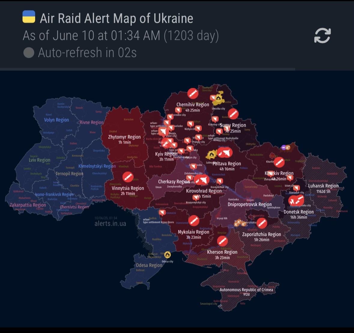 Kyiv under worst attack with Iranian drones and ballistic missiles