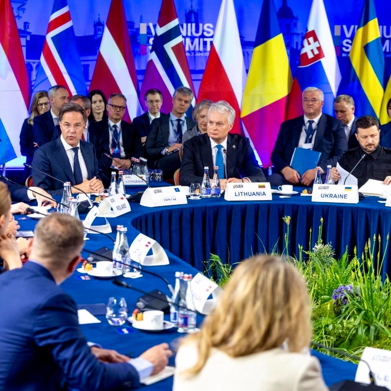 Rutte joins B9 and Nordic Allies in Vilnius for NATO summit preparation