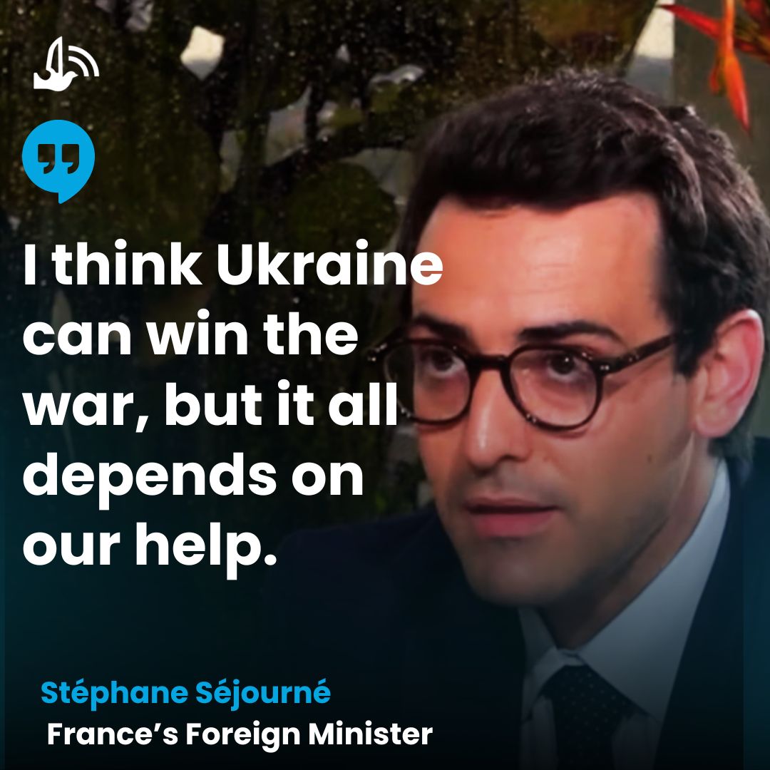 France’s Foreign Minister: Ukraine’s victory depends on our long-term help.