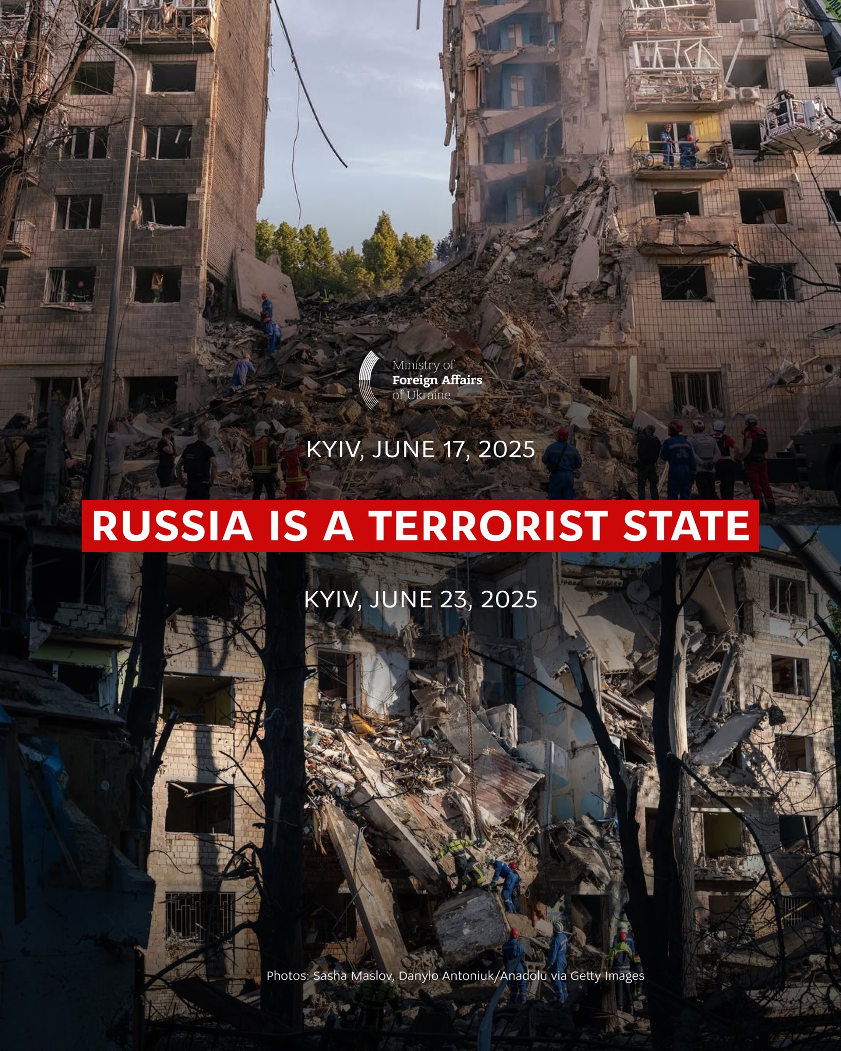 Russia destroys Kyiv residential building, killing 23 in five days