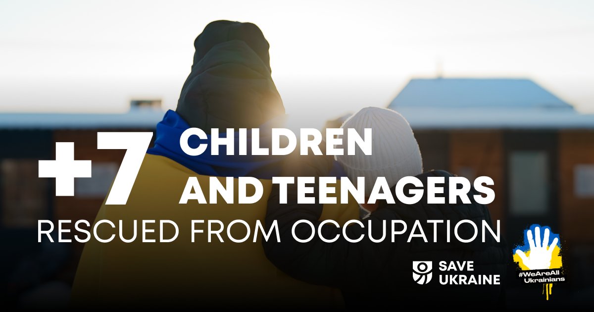 Save Ukraine rescues 7 children from Russian occupation