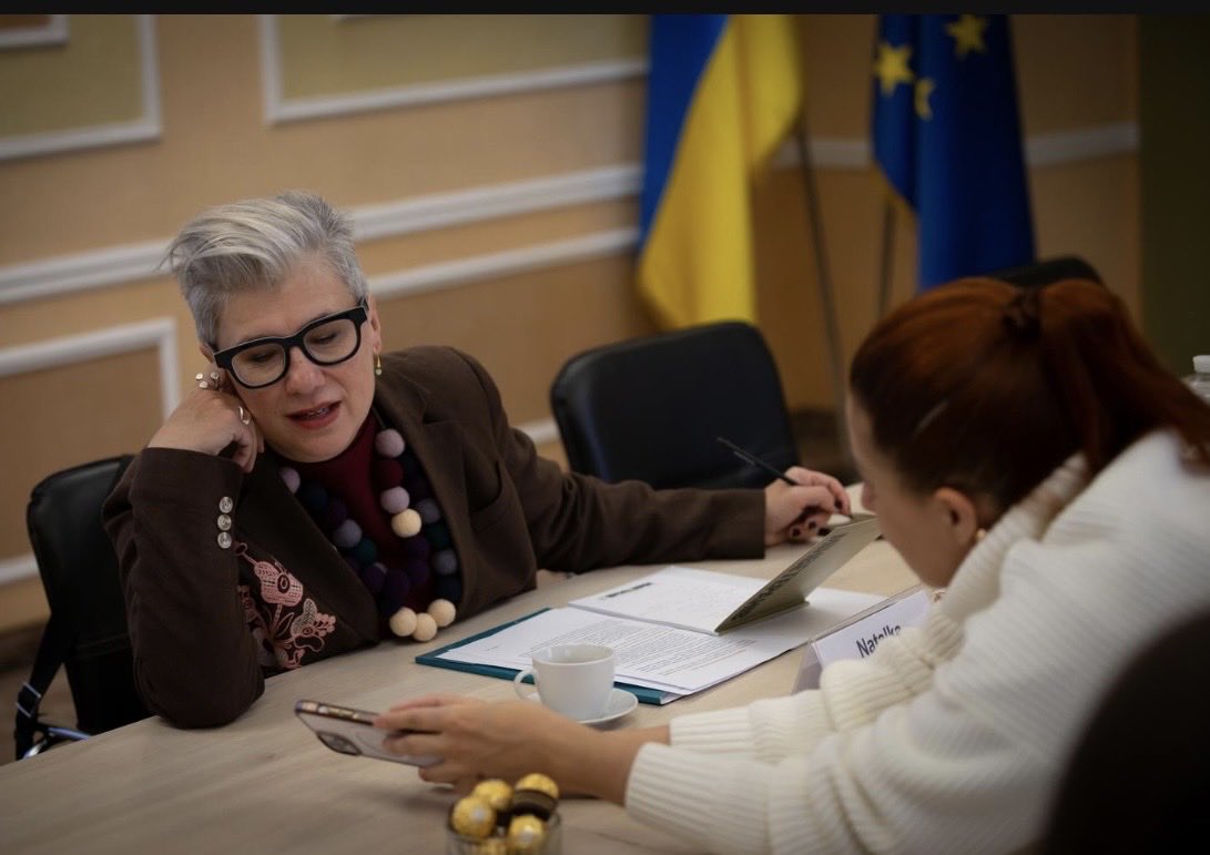 Meeting with Minister Kalmykova and Veterans Affairs team in Kyiv