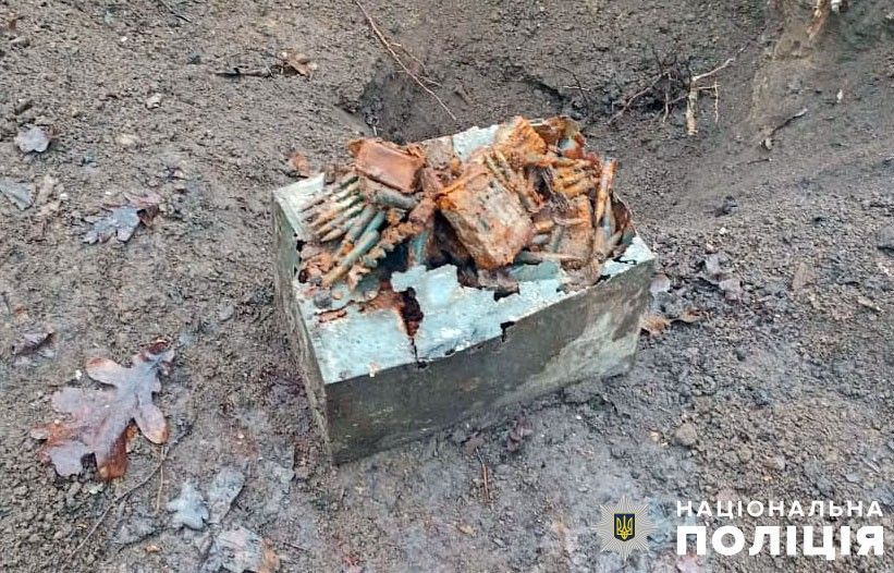 WWII munitions found in Poltava Oblast forest