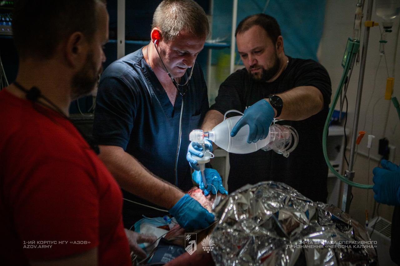 Azov Brigade medics working 24/7 to save wounded soldiers