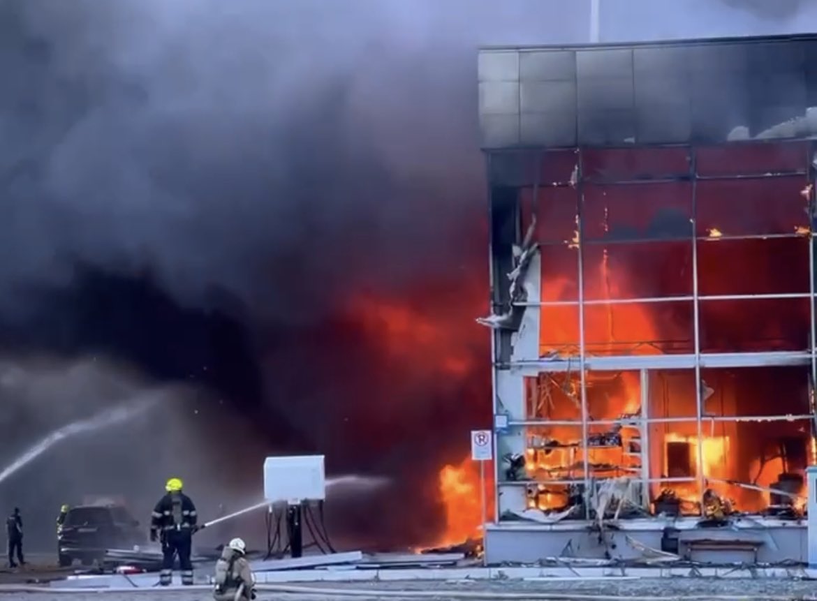 Russia systematically bombards civilian infrastructure; mall and kindergarten hit
