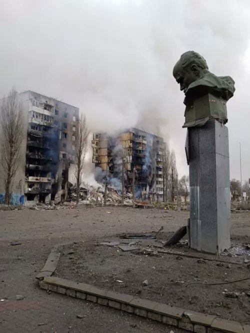 Russia bombed Borodyanka: A plea to close the sky
