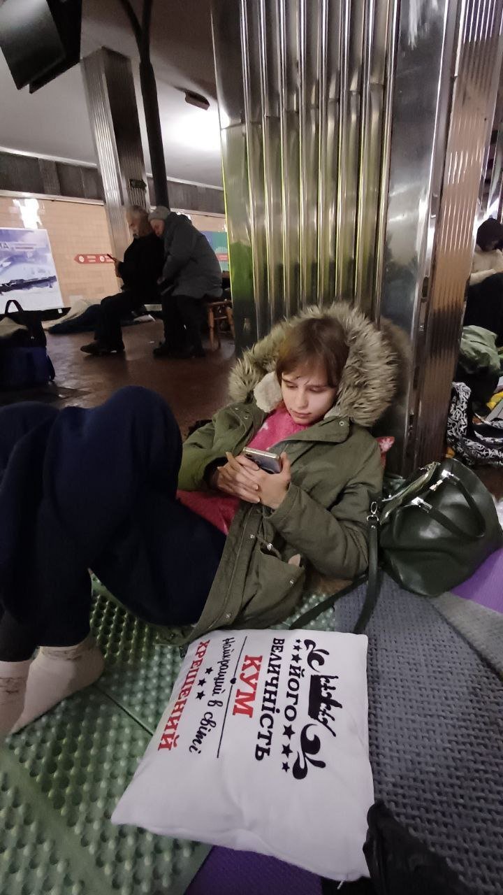 Yuliia prioritizes warmth over grades in cold