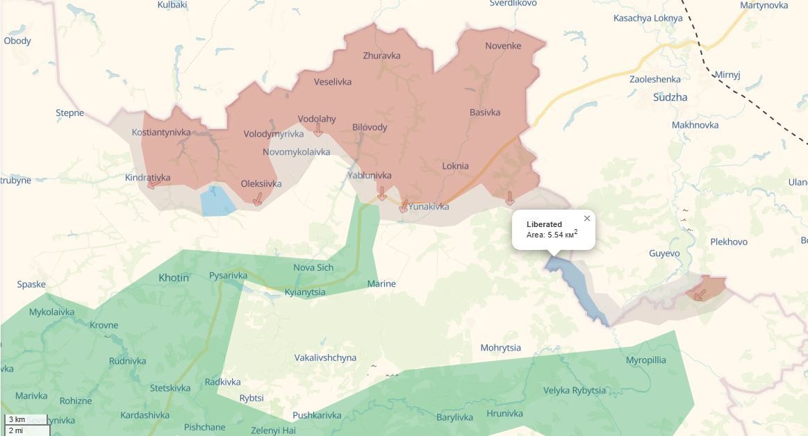 Ukrainian forces hold 90 km² in Russia’s Kursk Oblast